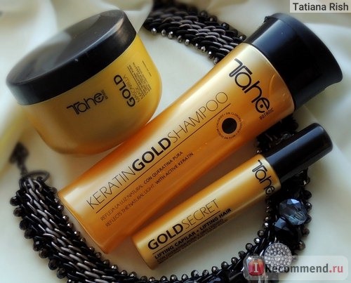 Шампунь Tahe Keratin Gold Shampoo фото