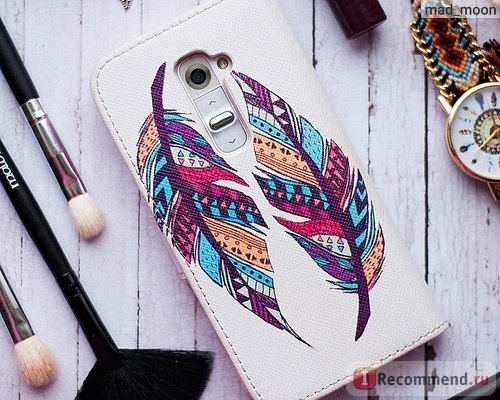 Чехол для телефона Aliexpress Fashion Cartoon pattern PU Leather Case for LG G2 F320 D800 D802 Phone Cover Case for LG G2 Flip Wallet With Card Holder фото