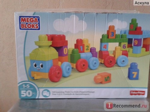 MEGA BLOKS Обучающий паровозик 1-2-3 First Builders фото