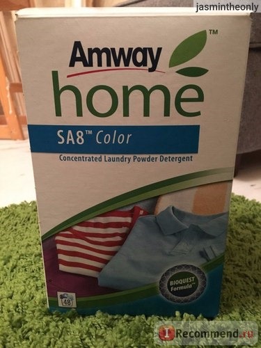 Стиральный порошок Amway Home SA8 Color для стирки цветных тканей фото