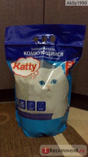 Наполнитель для кошачьего туалета Katty гигиенический, комкующийся фото