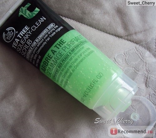 Скраб для лица The body shop Tea Tree Squeaky - Clean Scrub. фото