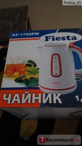 Электрический чайник Fiesta KF-1750PW фото