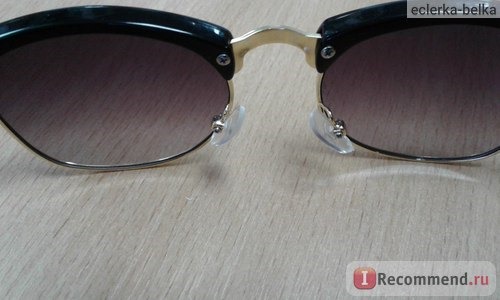 Солнцезащитные очки Aliexpress Mens Womens Retro Half-frame Sunglasses Wayfarer Frame Glasses фото