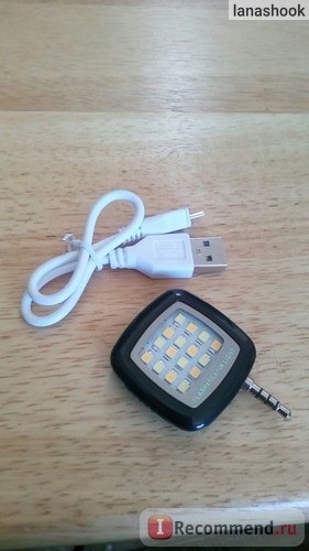 Вспышка-подсветка для телефона Aliexpress LED Selfie Flash Light RK05 for iphone Smartphone i5/i6/nexus 6/note 4/s5/etc Running iOS/Android/WP8 Phone 3.5mm Jack Plug фото