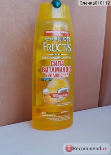 Шампунь Fructis Укрепляющий «Сила витаминов» Увлажнение фото