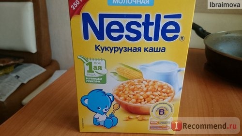 Детское питание Nestle Кукурузная молочная каша фото