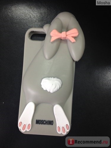 Чехол для мобильного телефона Aliexpress Luxury Fashion Cartoon 3D Moschinoe Bunny case Rabito Rabbit Silicon Case Cover For iPhone 4 4s 5 5s without retail package фото