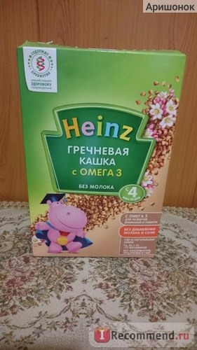 Каша Heinz Гречневая кашка с Омегой-3 фото