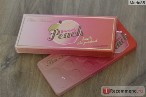 Тени для век Too Faced Sweet peach eyeshadow palette фото