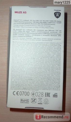 Мобильный телефон Prestigio Muze A5 (5502) фото