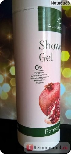 Гель для душа AlpStories Shower Gel Pomegranate / Гранат фото