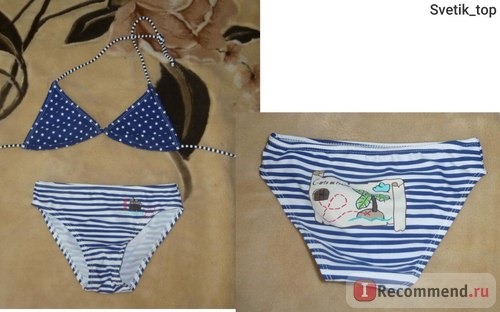 Купальник AliExpress European style Children's swimwear girls lovely split bikini cute фото