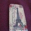 Чехол для мобильного телефона Aliexpress Luxury Flower Paris Eiffel Tower Design Leather Flip Pouch Bag Cover Case For HTC Desire 500 New Hotsale Free Shipping фото