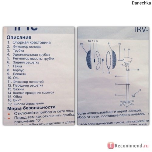 Вентилятор IRIT IRV-002 фото