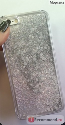 Чехол для мобильного телефона Aliexpress Жидкий песок Dynamic Liquid Glitter Sand Fluorescent Light Heart Back Case Cover For iPhone-5-5s-6-6g фото