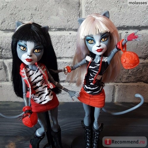 MONSTER HIGH Куклы Пурсефона и Мяулодия Базовые Школа Монстров Монстер Хай / Purrsephone and Meowlody фото