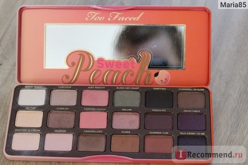 Тени для век Too Faced Sweet peach eyeshadow palette фото