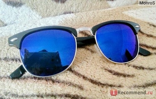 Очки Aliexpress Details about 4 Colors Fashion Silver Mirrored Lens Womens Mens Blue Green Red Sunglasses фото