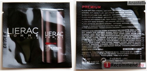 Лиерак Премиум Флюид антивозрастной уход для мужчин, L1274 - Lierac Homme Premium Fluide Anti-Age Integral - Lierac / Франция 4700 руб. 40 мл