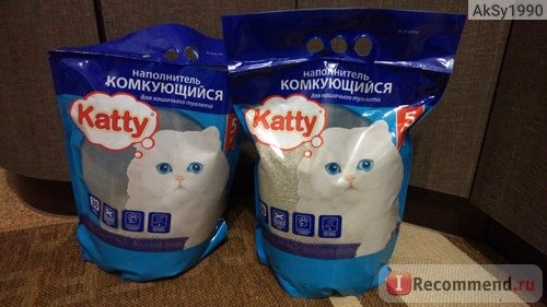 Наполнитель для кошачьего туалета Katty гигиенический, комкующийся фото