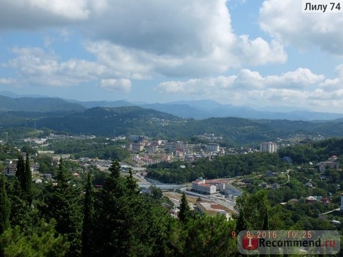 Панорама Сочи, вид сверху