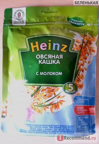 Каша Heinz овсяная молочная фото