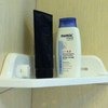 Полка для ванной Bathroom shelf convenient rack with hook accessories Suction Wall Plastic Multipurpose White фото