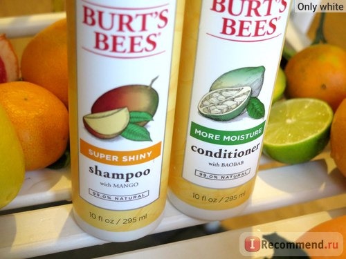 Шампунь Burt's Bees Super Shiny Shampoo, with Mango фото