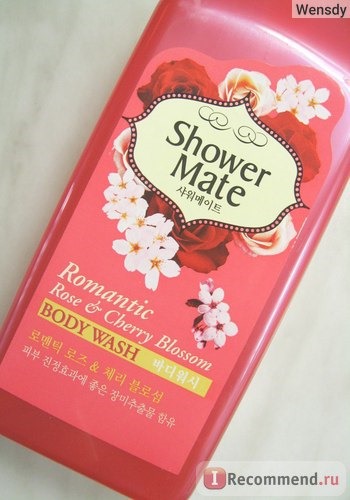 Гель для душа KeraSys Shower Mate Роза и Вишнёвый цвет фото