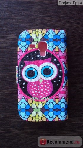 Чехол для мобильного телефона Aliexpress Cute Cartoon Owl Elephant Pattern Luxury Folio Flip Leather cover Case for Samsung Galaxy S Duos S7562 Wallet Cover Funda Capa фото