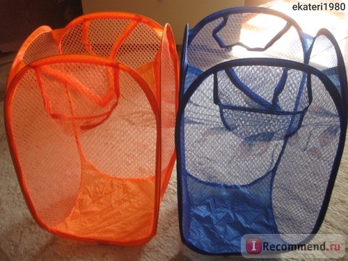 Корзины для белья Foldable Storage Pop Up Laundry Hamper Clothes Basket фото