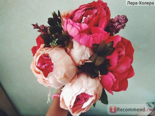 Пионы Umiwe 13 Heads European Style Fake Artificial Peony Silk Decorative Party Flowers For Home Hotel Wedding Office Garden Decor фото