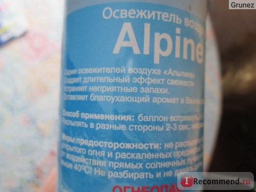 Освежитель воздуха Alpika Alpine фото