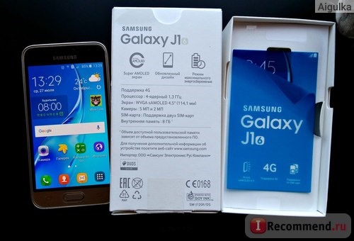 Мобильный телефон Samsung Galaxy J1 (2016) фото