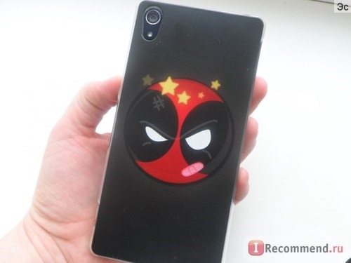 Чехол для мобильного телефона Aliexpress Cartoon Deadpool Logo Pattern hard transparent clear Skin Cover Case for Sony Xperia z2 z3 z4 z5 фото