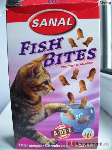 Витамины SANAL Fish Bites (Санал Фиш Байтс) лакомство с рыбой и курицей фото