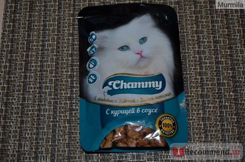 Корм для кошек Chammy консервированный С курицей в соусе