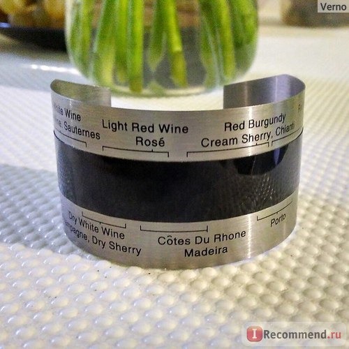 Товары для кухни Aliexpress Термометр для вина и пива Stainless Steel Wine Bracelet Thermometer (4--24'C), red wine temperature sensor for beer homebrewing fk фото