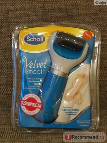 Электрическая роликовая пилка Scholl Velvet Smooth для удаления огрубевшей кожи стоп фото