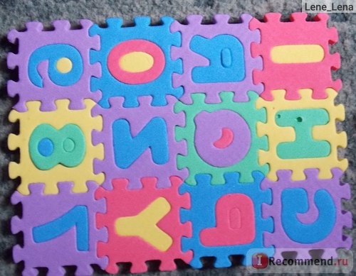 Пазлы Aliexpress Мягкие цифры и буквы англ.языка 36pcs/set Unisex Mini Puzzle Age 1~6 Kid Educational Toy Alphabet A - Z Letters Numeral Foam Mat for Children фото