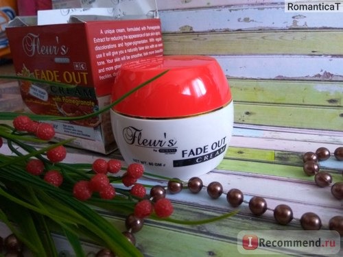 Крем для лица Fleur's by Hemani FADE OUT CREAM WITH POMEGRANATE (С ЭКСТРАКТОМ ГРАНАТА)