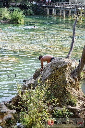 Национальный парк Крка, Хорватия. Вход в воду