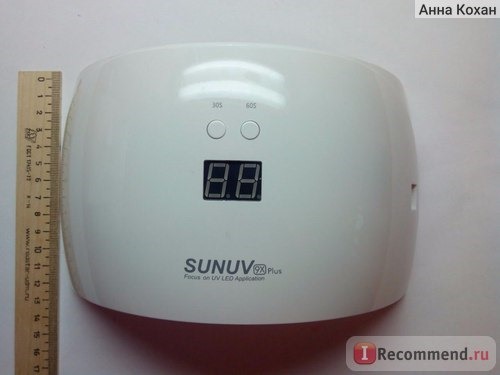 Гибридная лампа для полимеризации гель лака SUNUV Sun9c Plus 36 W фото