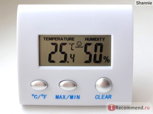 Метеостанция Ebay LCD Digital Indoor Thermometer Hygrometer Humidity Meter Desk White фото