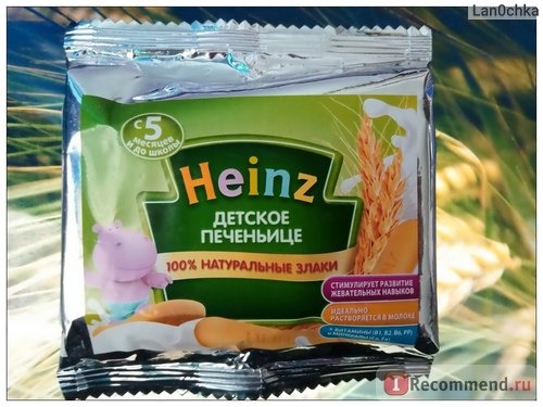 Детское печеньице Heinz с 5 месяцев фото