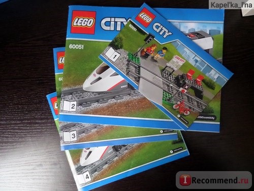 Lego City Trains 60051 Скоростной пассажирский поезд фото