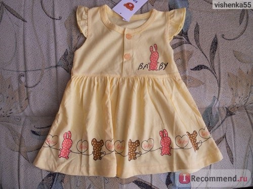 Сарафан AliExpress Super deal 100% cotton summer newborn baby dress cartoon baby girl sundress candy color princess dress ZL051108 фото