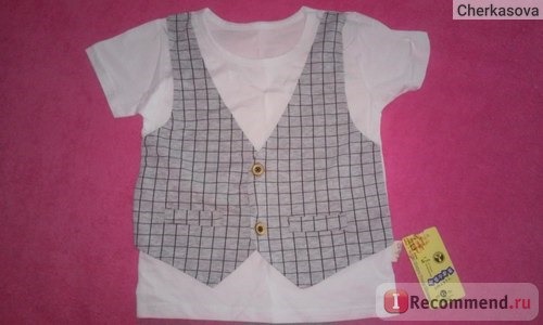 Комплект (футболка и штанишки) AliExpress 2016 New Summer baby Sport suil 100% cotton fashion design baby boy clothing set for 1 2 3 Years Old A095-6 фото