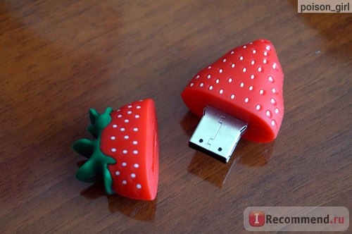 USB флеш-накопитель Aliexpress Cute Cartoon Strawberry USB Flash Drive Pen Drive 4GB 8GB 16GB 32GB 64GB Pendrive Flash U Stick USB 2.0 Memory Stick фото